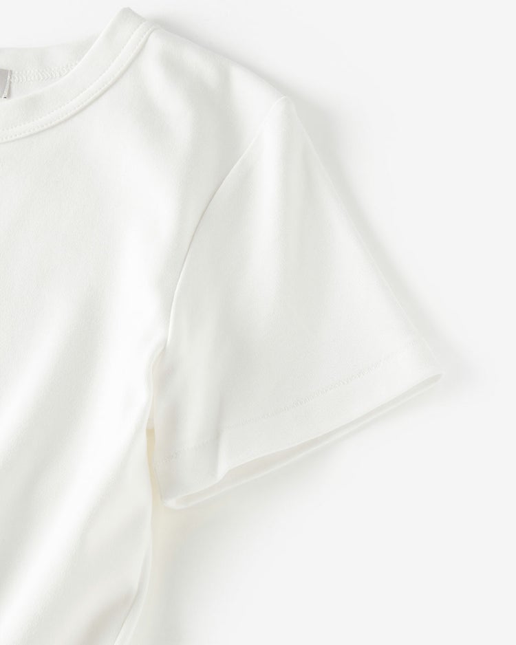  ピュアコットンスムース／半袖T 詳細画像 オフホワイト 9