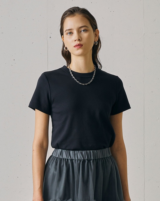 ピュアコットンスムース/半袖T