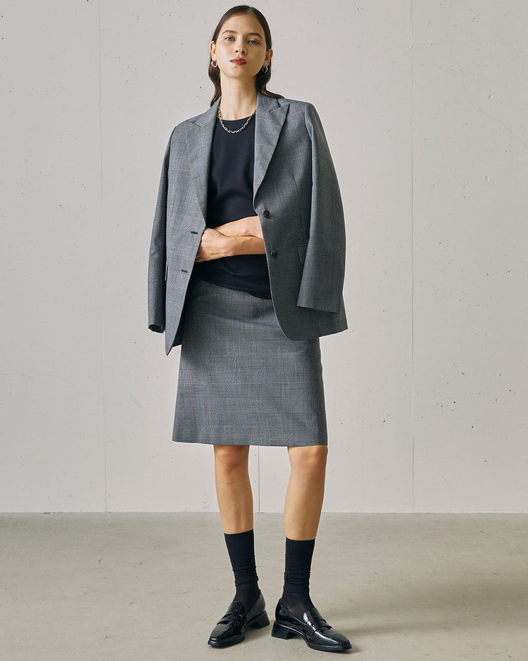 ピュアコットンスムース／5分袖T 詳細画像 ブラック 6