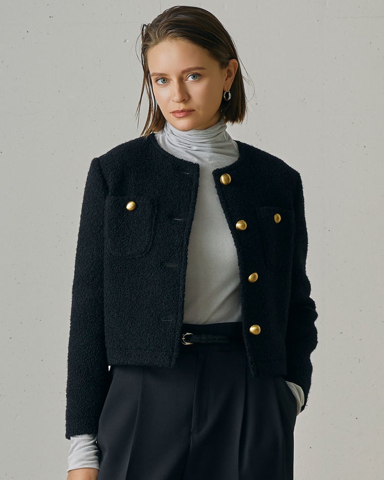 カシミヤシルク混・タートルネック 詳細画像 ライトグレー 2