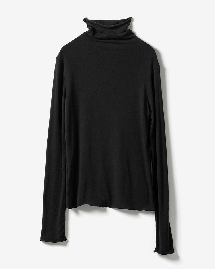 カシミヤシルク混・タートルネック 詳細画像 ブラック 10