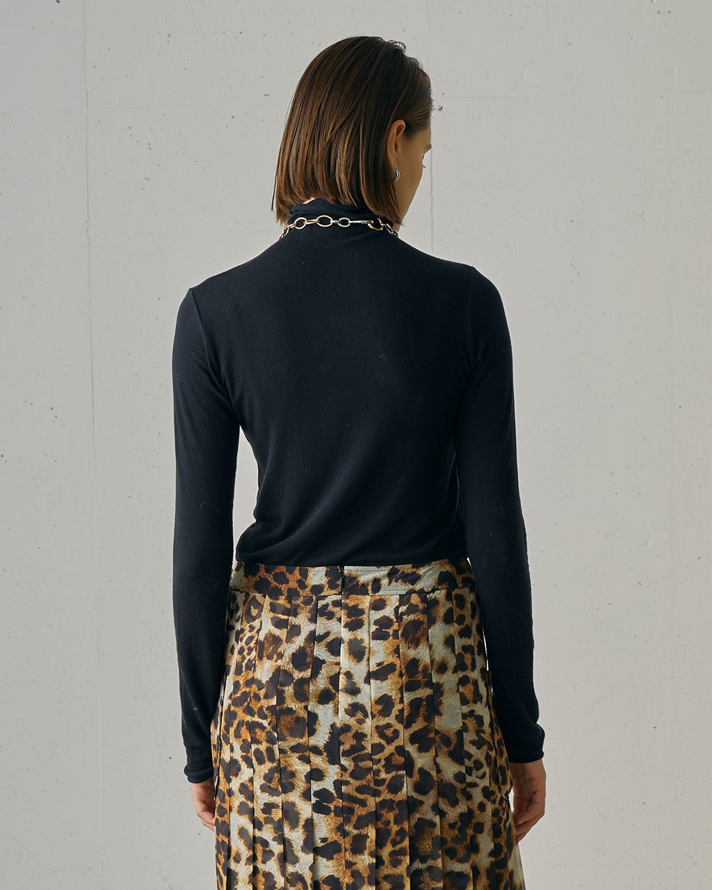 カシミヤシルク混・タートルネック/DoCLASSE