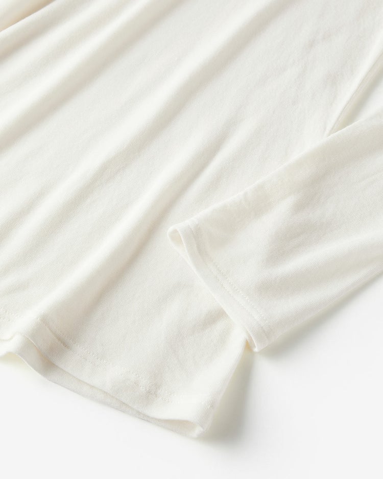 カシミヤシルク混・クルーネック 詳細画像 オフホワイト 7