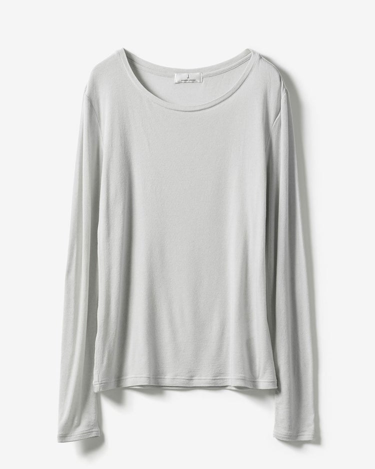 カシミヤシルク混・クルーネック 詳細画像 ライトグレー 10