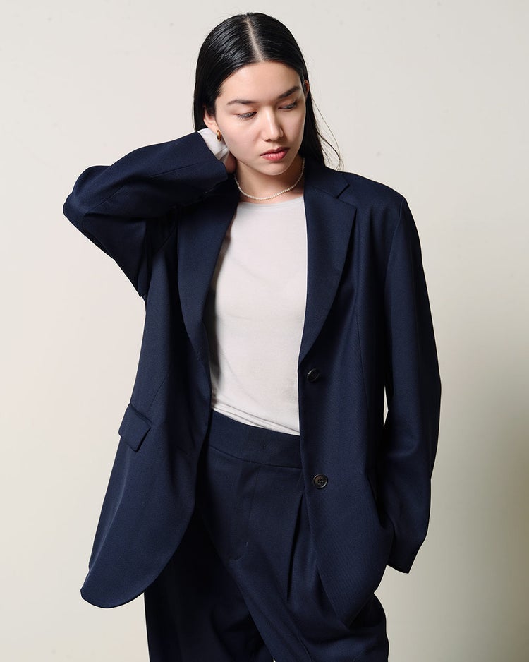 カシミヤシルク混・クルーネック 詳細画像 ライトグレー 6