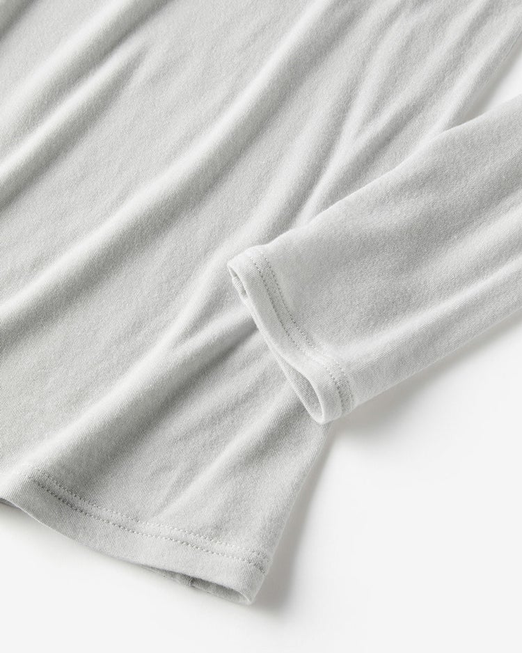 カシミヤシルク混・クルーネック 詳細画像 ライトグレー 9