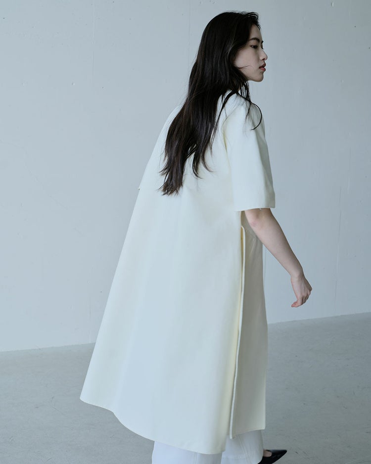 ライトダブルフェイス・ベルテッドコート 詳細画像 アイボリー 3