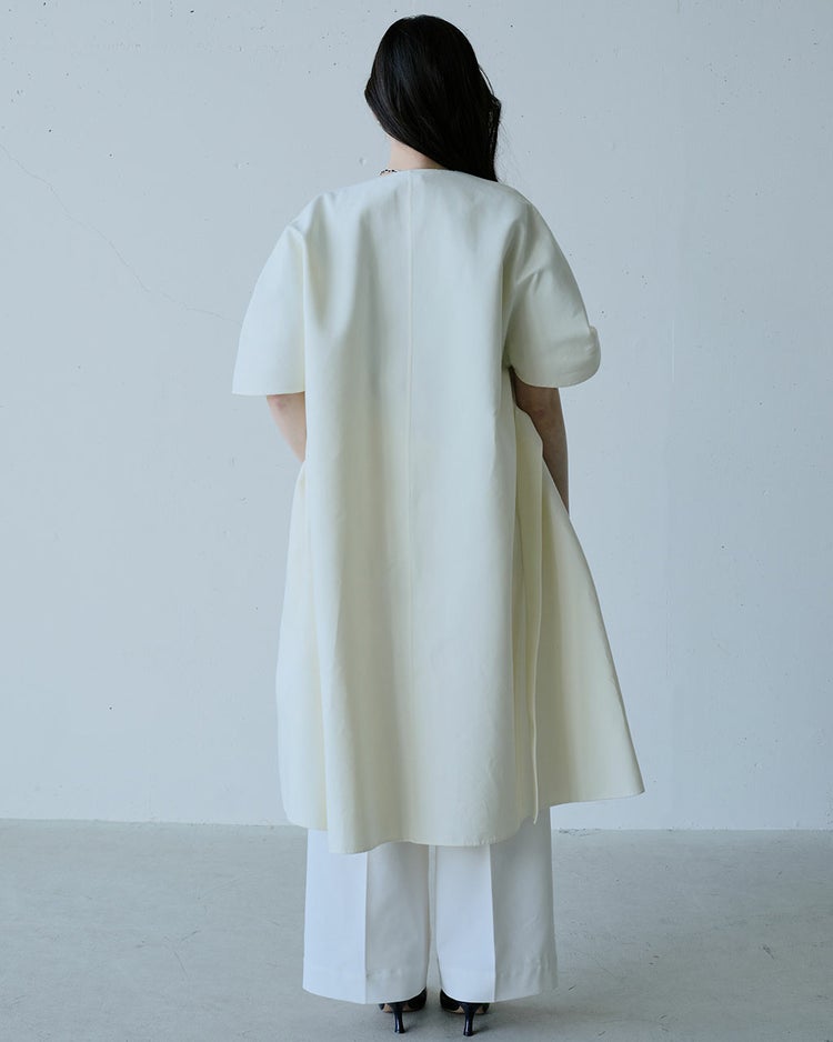 ライトダブルフェイス・ベルテッドコート 詳細画像 アイボリー 5