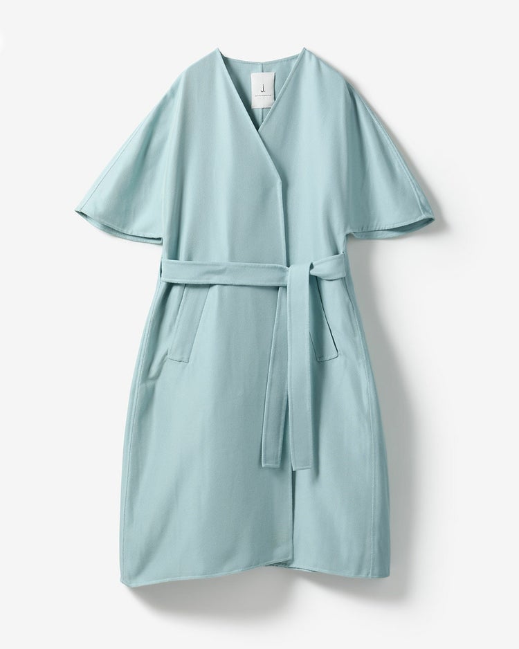 ライトダブルフェイス・ベルテッドコート 詳細画像 サックス 10