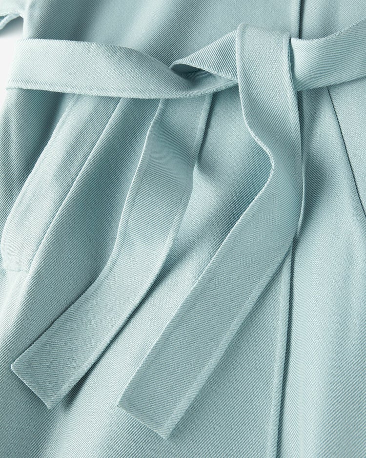 ライトダブルフェイス・ベルテッドコート 詳細画像 サックス 8