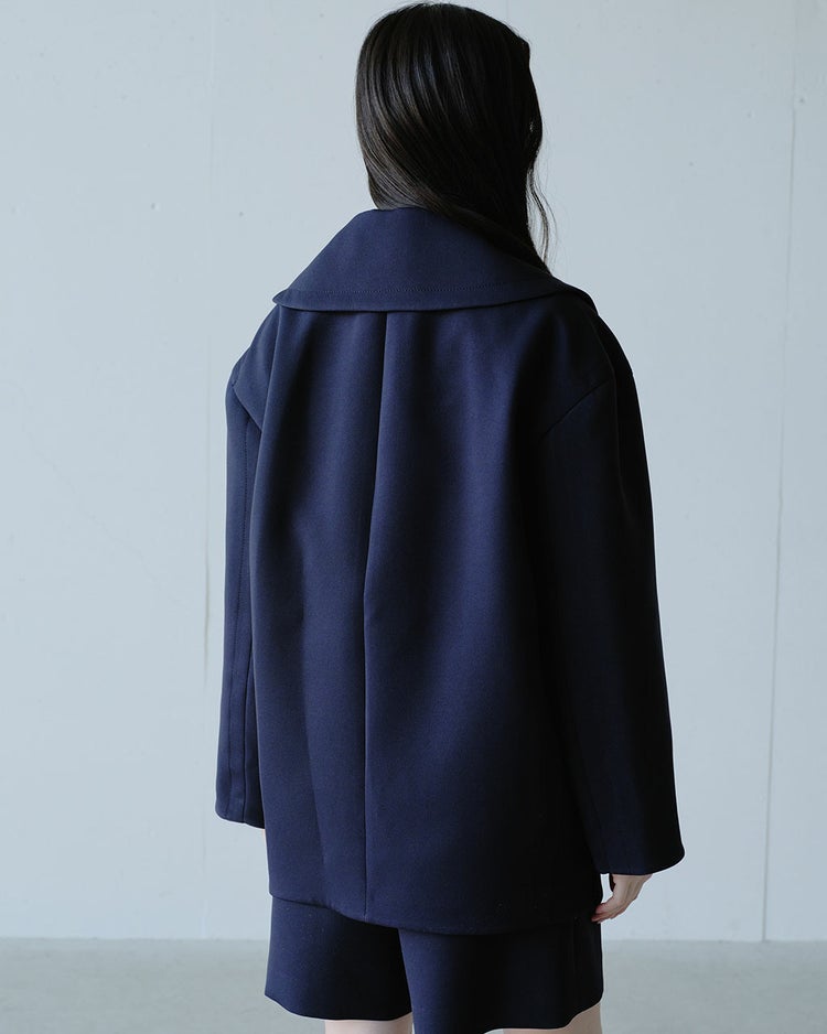 マトラッセクロス・モダンピーコート 詳細画像 ダークネイビー 3