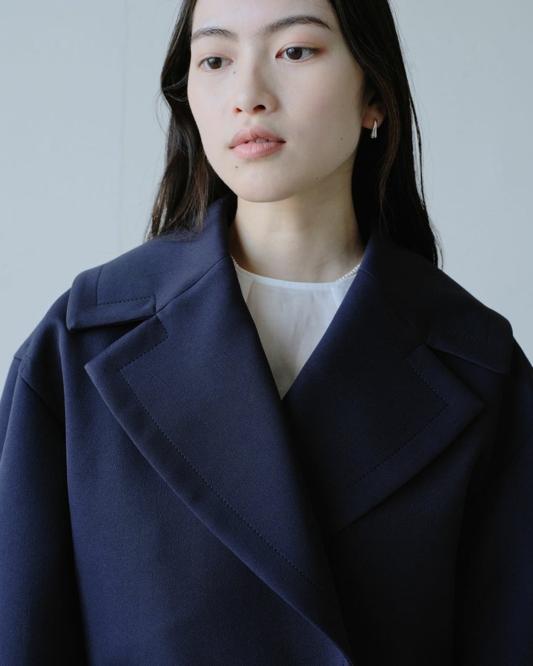 マトラッセクロス・モダンピーコート 詳細画像 ダークネイビー 4