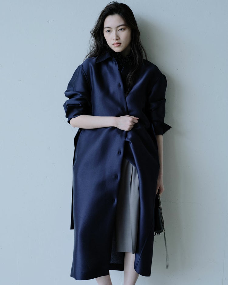 オクタダブルクロス・ドレスコート 詳細画像 ネイビー 1