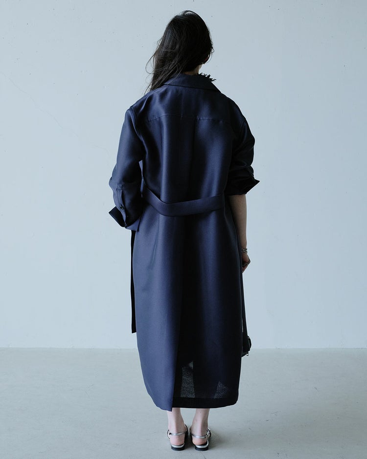 オクタダブルクロス・ドレスコート 詳細画像 ネイビー 4