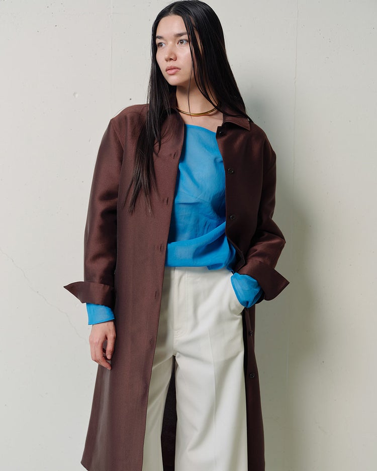 オクタダブルクロス・ドレスコート 詳細画像 ブラウン 6