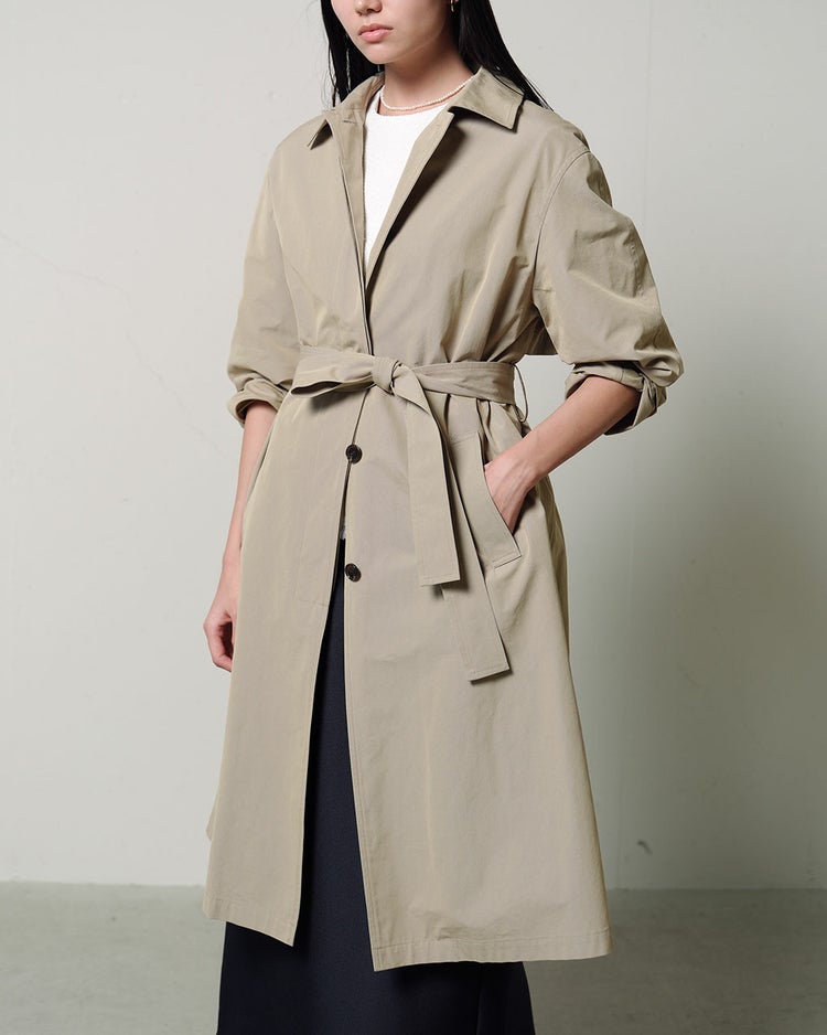 イタリアンシャンブレー・ライトトレンチコート 詳細画像 ベージュ 1