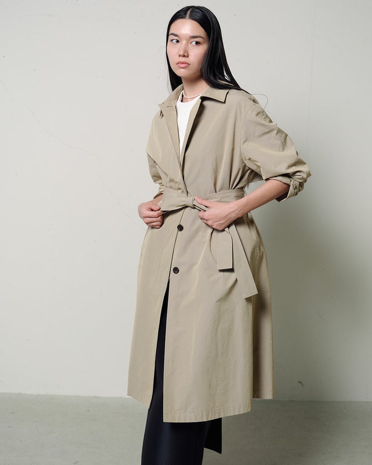イタリアンシャンブレー・ライトトレンチコート 詳細画像 ベージュ 3