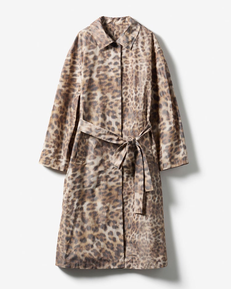 イタリアンタフタ・レオパードトレンチコート 詳細画像 アニマル 10