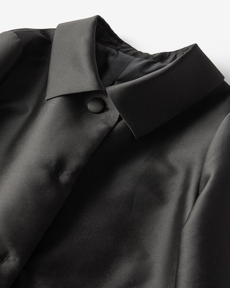 シルクタフタ・フォルムジャケット 詳細画像 ブラック 6