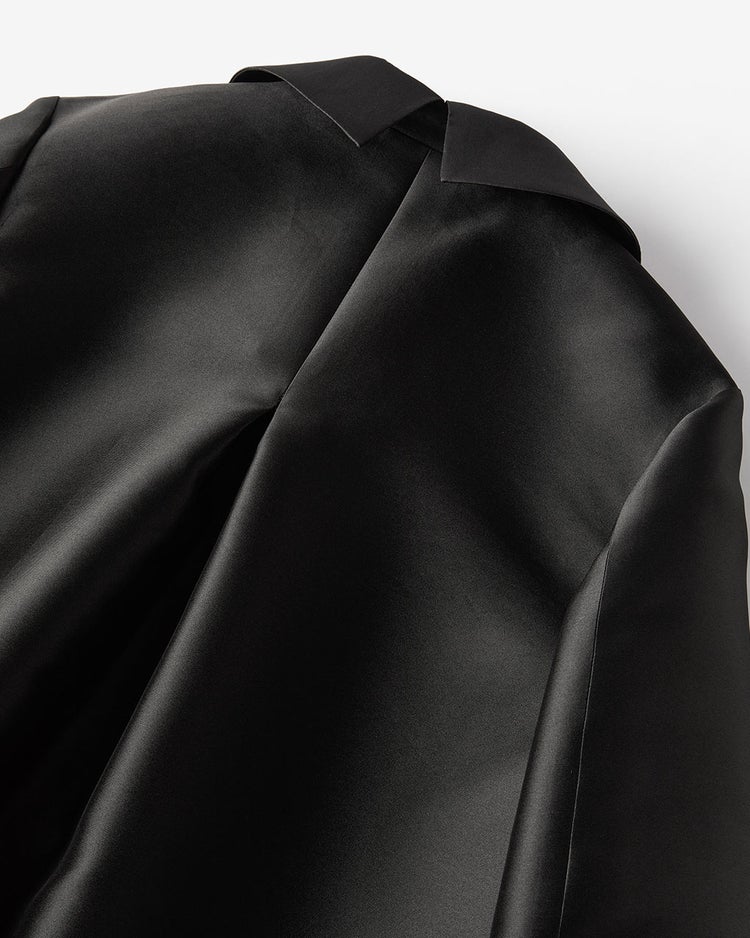 シルクタフタ・フォルムジャケット 詳細画像 ブラック 8