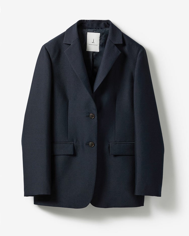 シルキーダブルフェイス・シングルジャケット 詳細画像 ネイビー 10