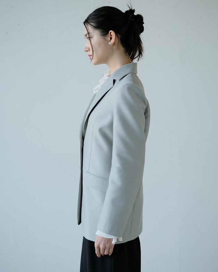 シルキーダブルフェイス・シングルジャケット 詳細画像 ミントグリーン 2