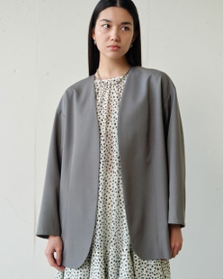 ドライタッチツイル・オーバーサイズジャケット