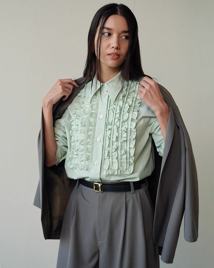 ドライタッチツイル・オーバーサイズジャケット 詳細画像 グレー 9