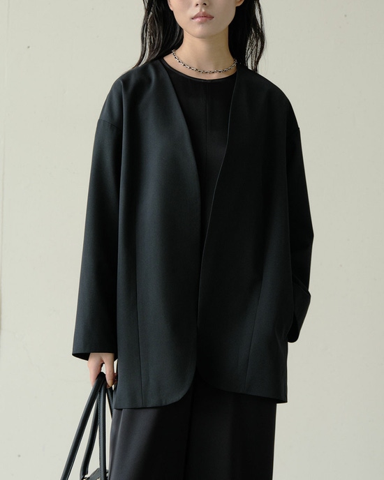 ドライタッチツイル・オーバーサイズジャケット