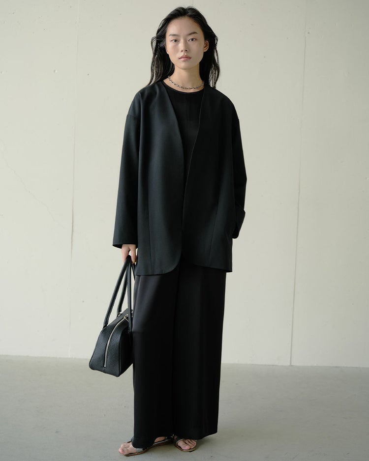 ドライタッチツイル・オーバーサイズジャケット 詳細画像 ブラック 2