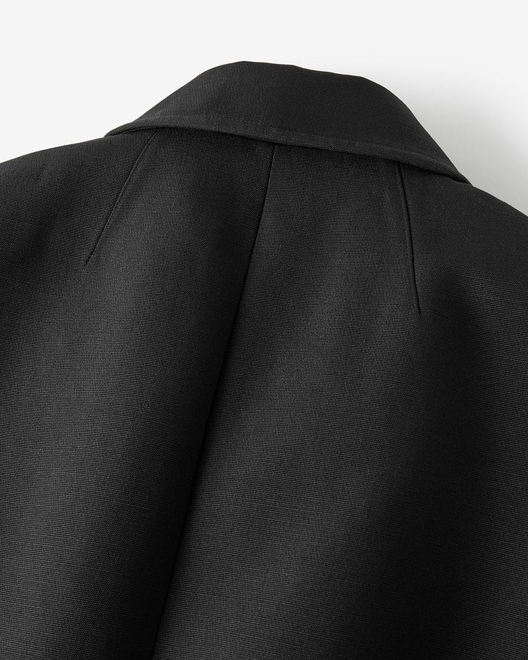 リネンタッチ・コンパクトジャケット 詳細画像 ブラック 4