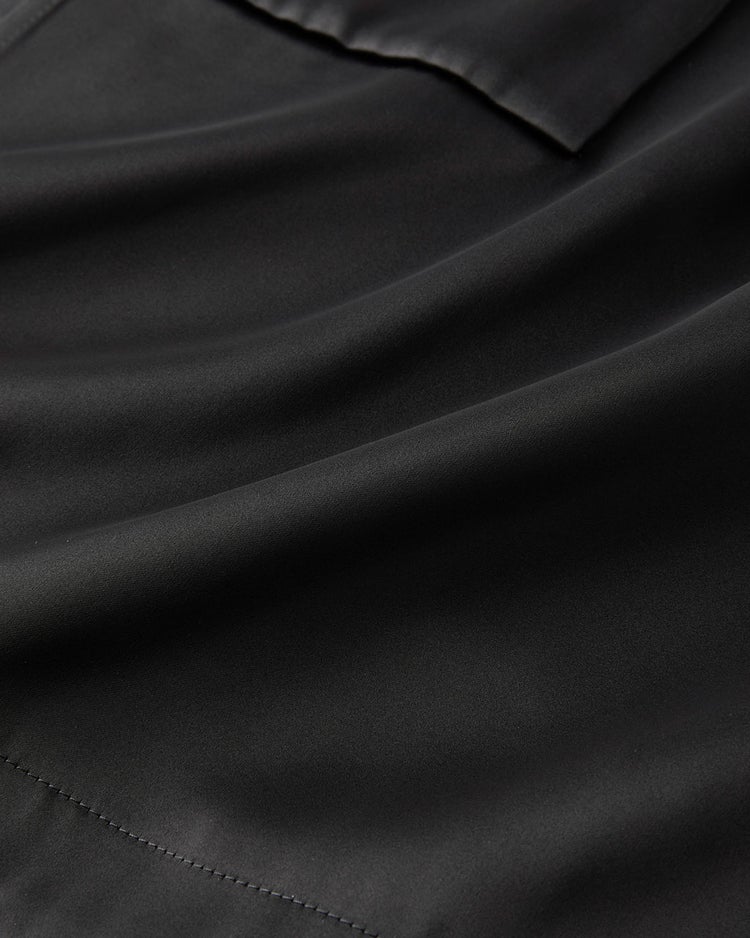 ダブルサテン・レイヤードプリーツワンピース 詳細画像 ブラック 5