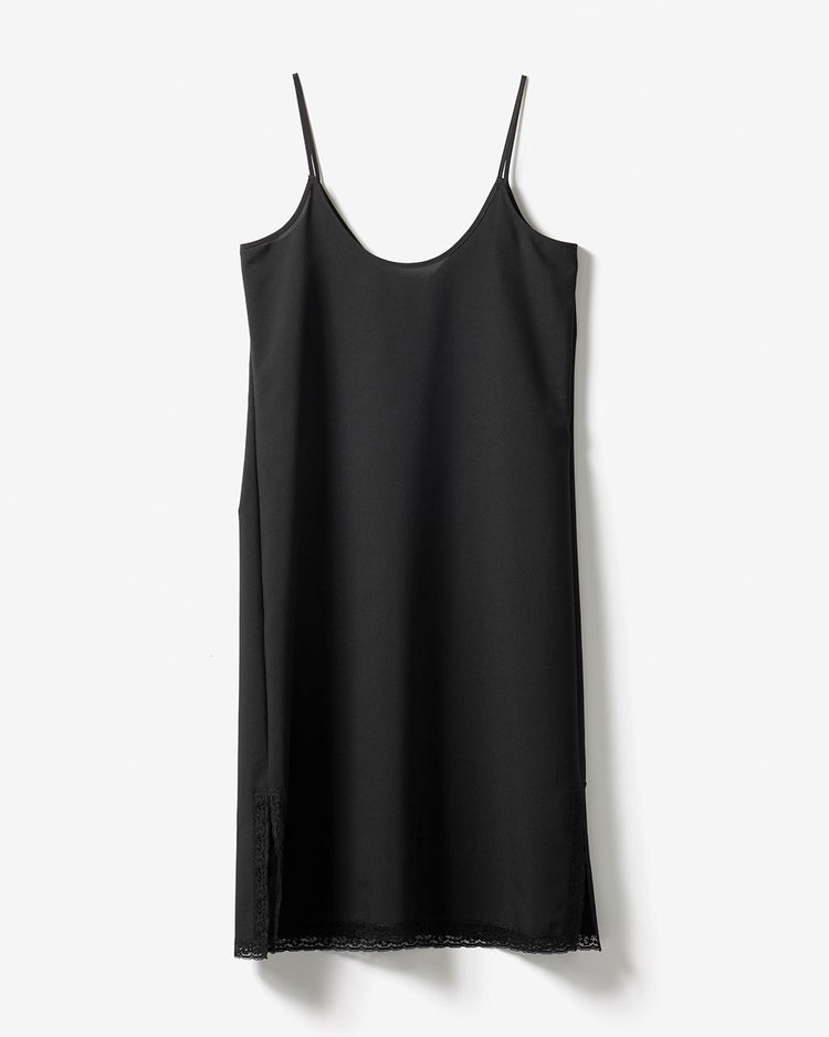 ダブルサテン・レイヤードプリーツワンピース 詳細画像 ブラック 9