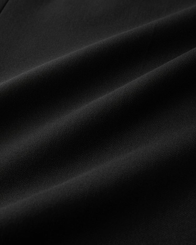 ビスコースストレッチ・コンビレースワンピース 詳細画像 ブラック 6