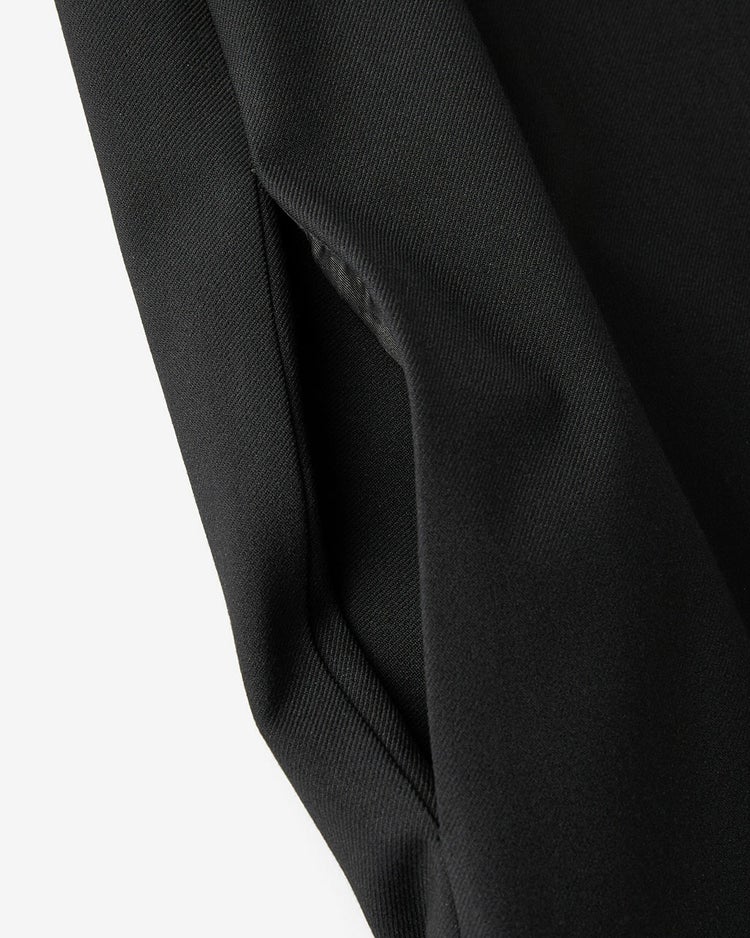 ビスコースストレッチ・コンビレースワンピース 詳細画像 ブラック 7