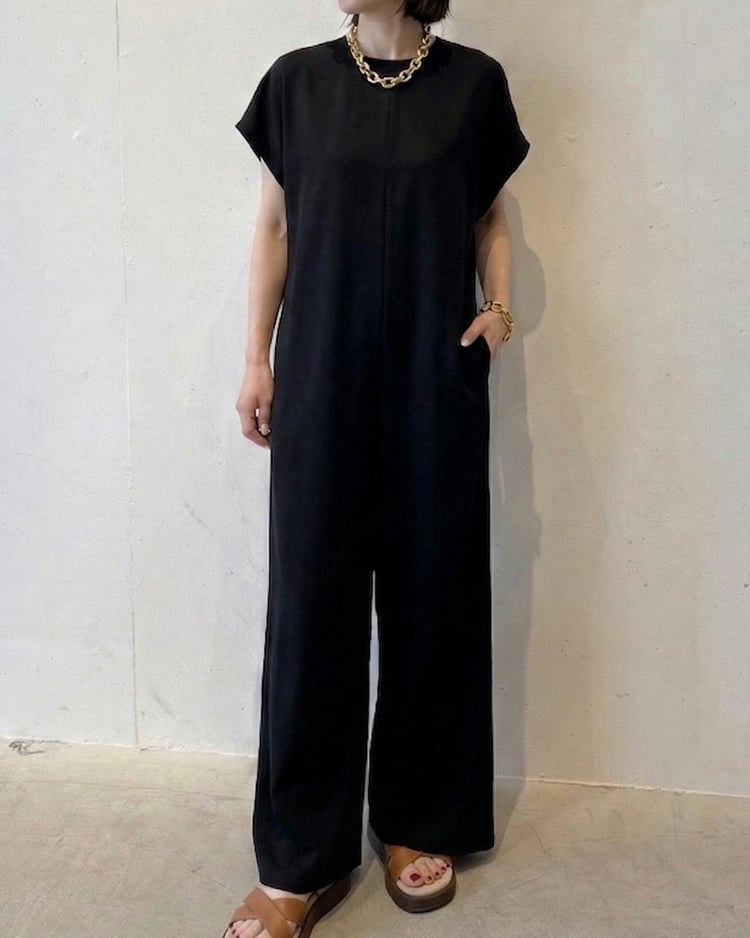 ダブルサテン・オールインワン 詳細画像 ブラック 1