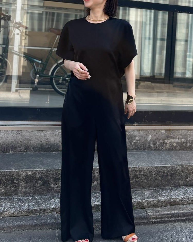 ダブルサテン・オールインワン 詳細画像 ブラック 2