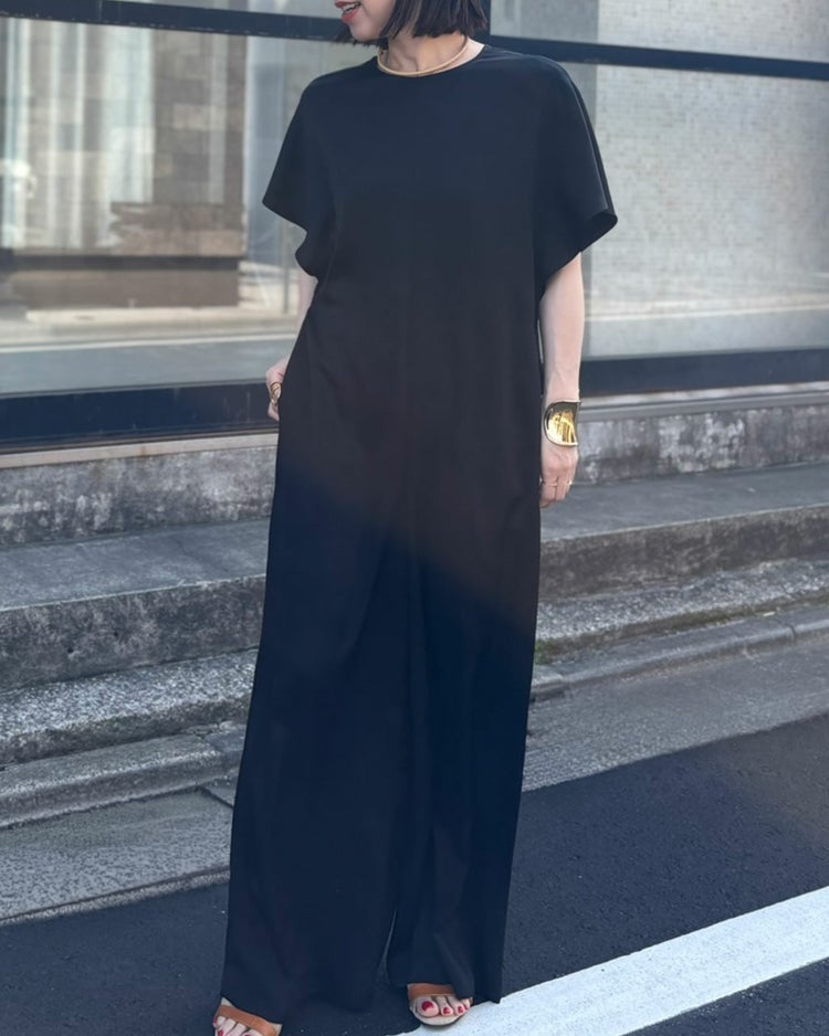 ダブルサテン・オールインワン 詳細画像 ブラック 5