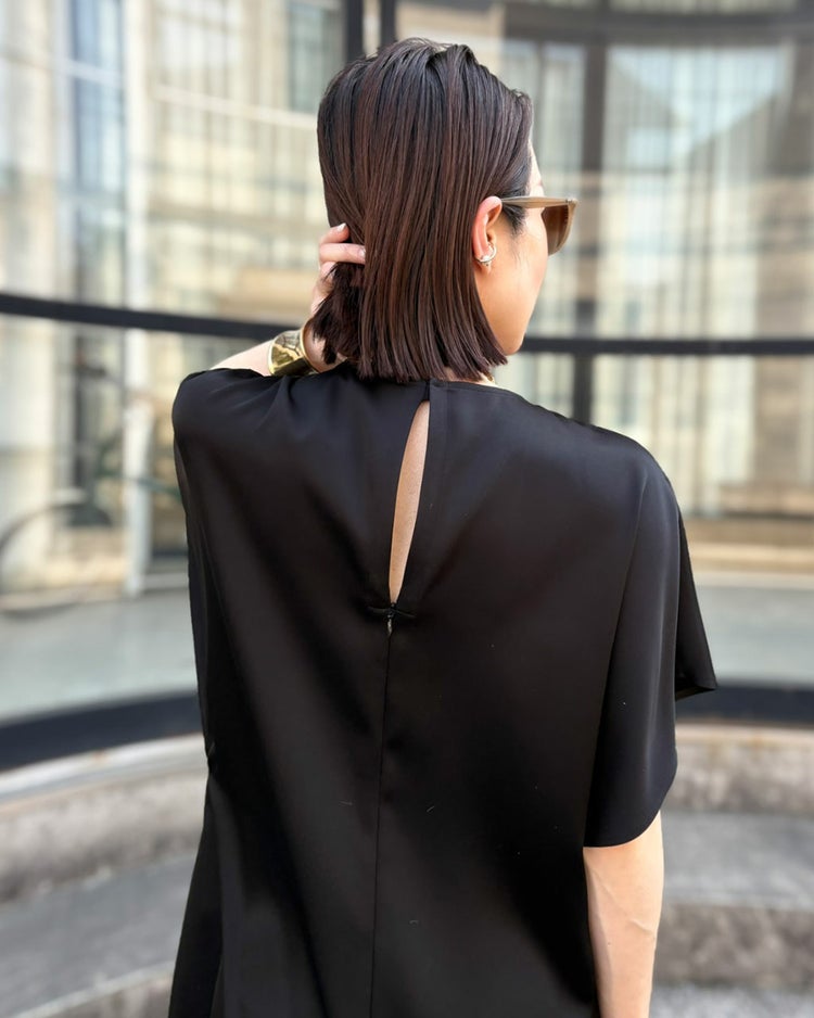 ダブルサテン・オールインワン 詳細画像 ブラック 8