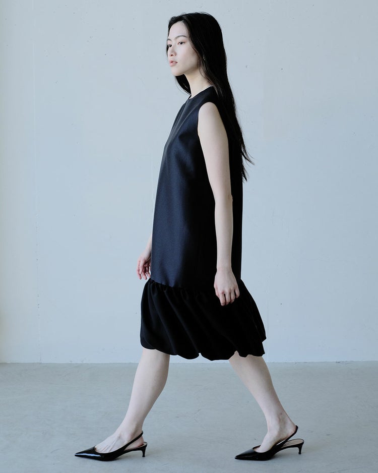 オクタダブルクロス・ギャザーバルーンドレス 詳細画像 ブラック 7