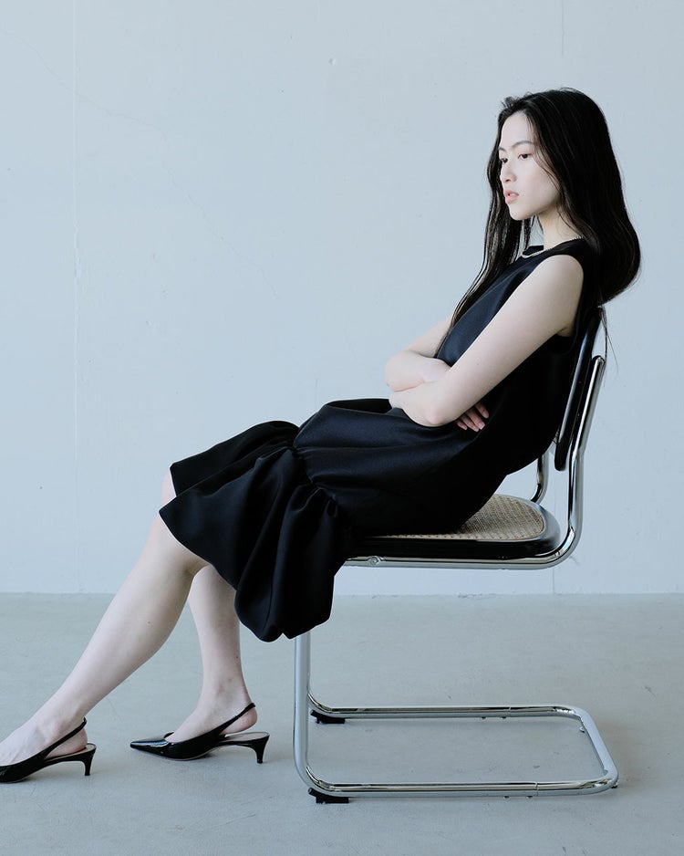 オクタダブルクロス・ギャザーバルーンドレス 詳細画像 ブラック 8