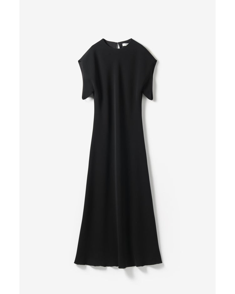 トリアセエアークロス・バイアスロングドレス 詳細画像 ブラック 7