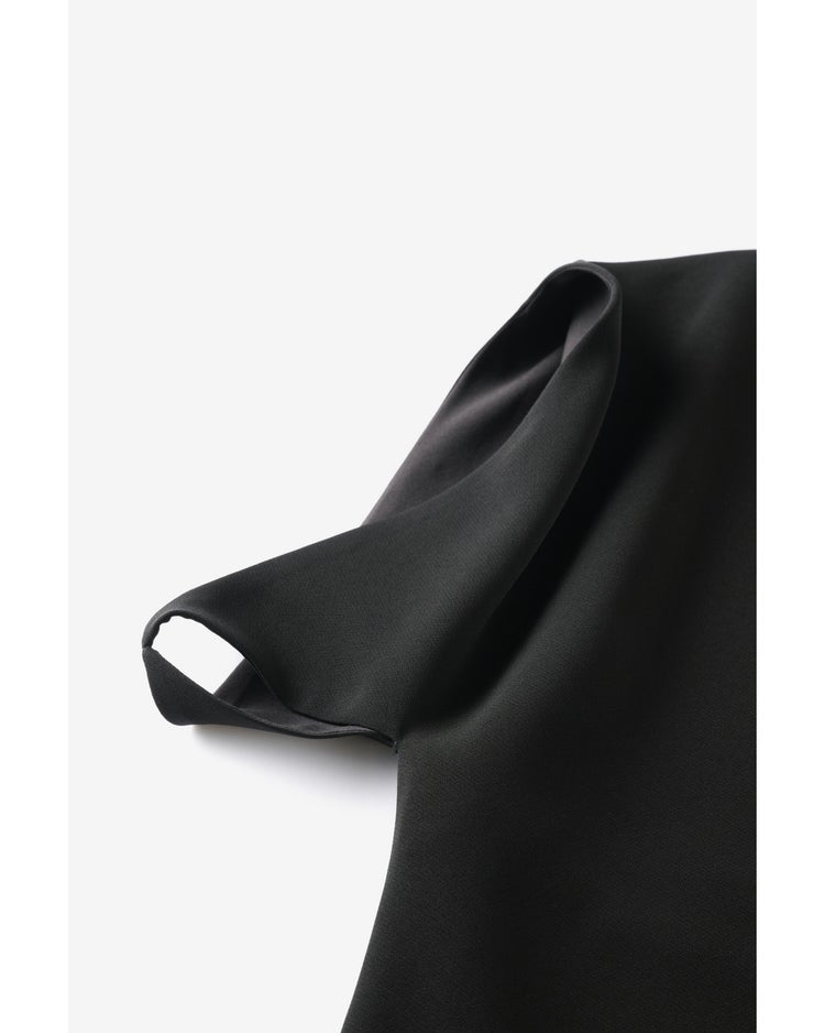 トリアセエアークロス・バイアスロングドレス 詳細画像 ブラック 9