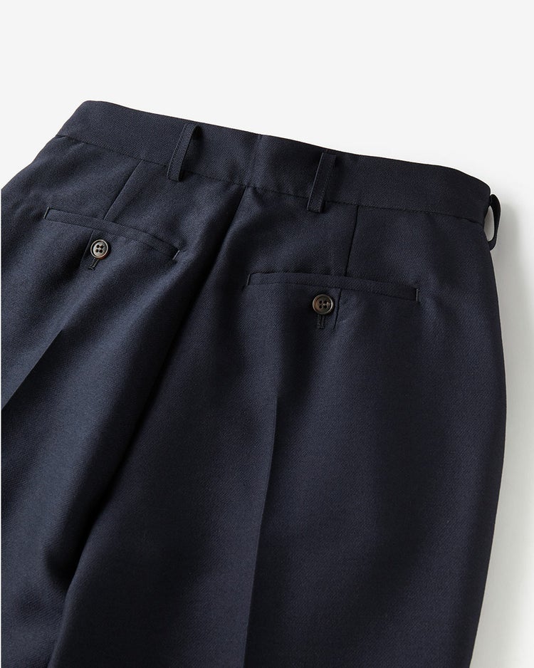 シルキーダブルフェイス・テーパードパンツ 詳細画像 ネイビー 3