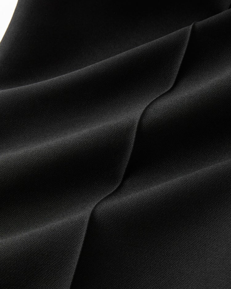 シルキーダブルフェイス・テーパードパンツ 詳細画像 ネイビー 4