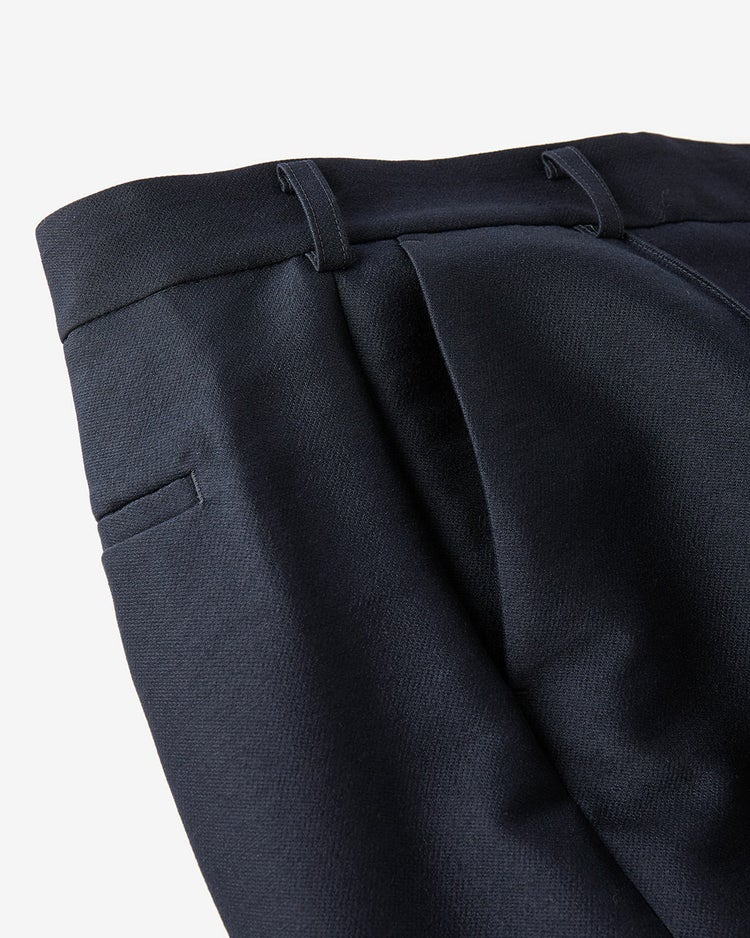 シルキーダブルフェイス・テーパードパンツ 詳細画像 ネイビー 7