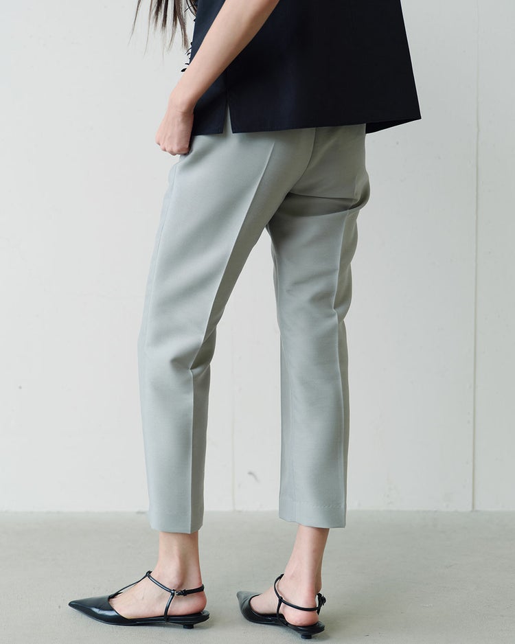 シルキーダブルフェイス・テーパードパンツ 詳細画像 ミントグリーン 2