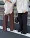 ドライタッチツイル・バイアスワイドパンツ 詳細画像