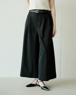 ドライタッチツイル・ロングキュロットパンツ