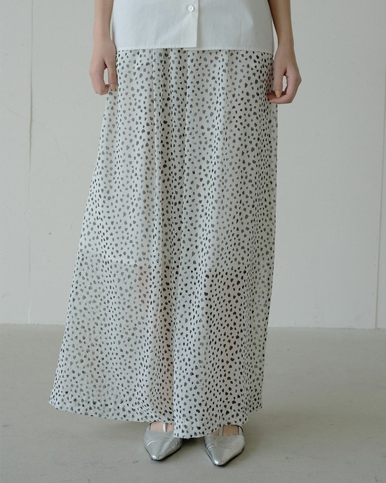 シフォンジョーゼット・ワイドパンツ